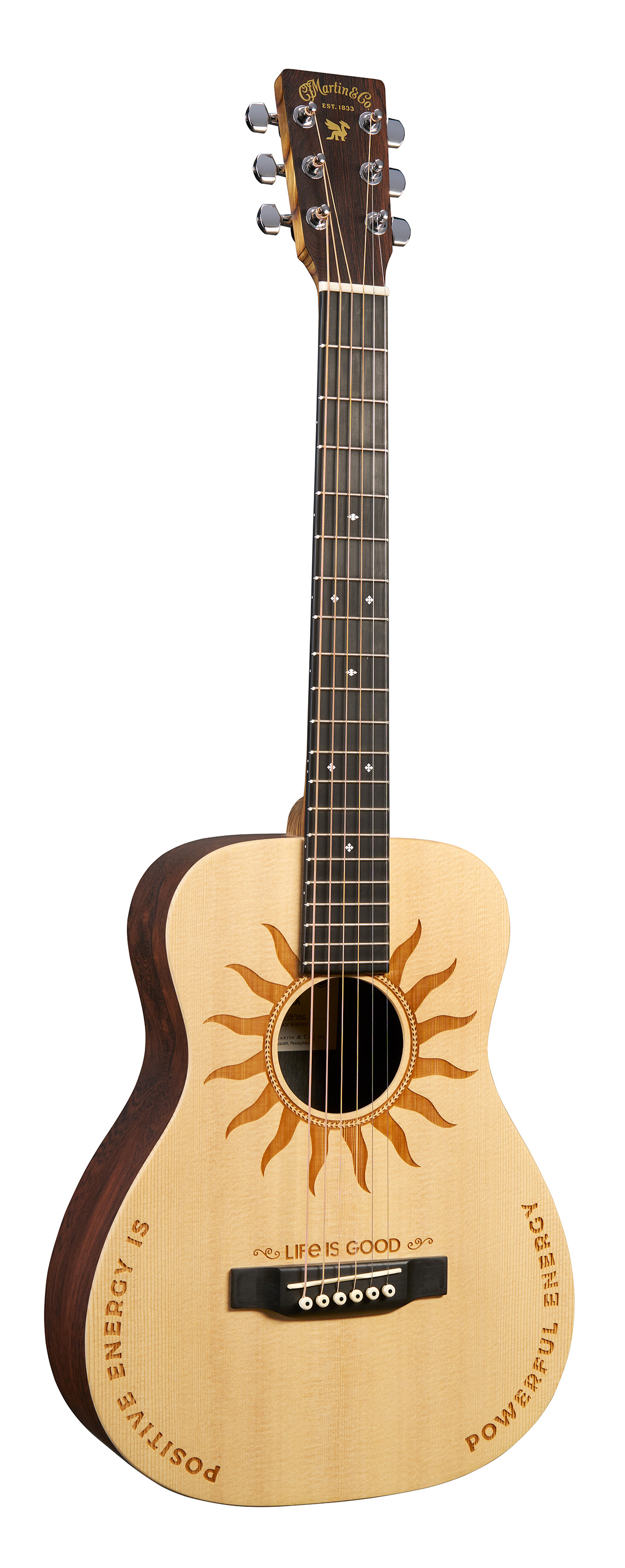 Front of Martin LX2 Life is Good&reg; Guitar image number 1